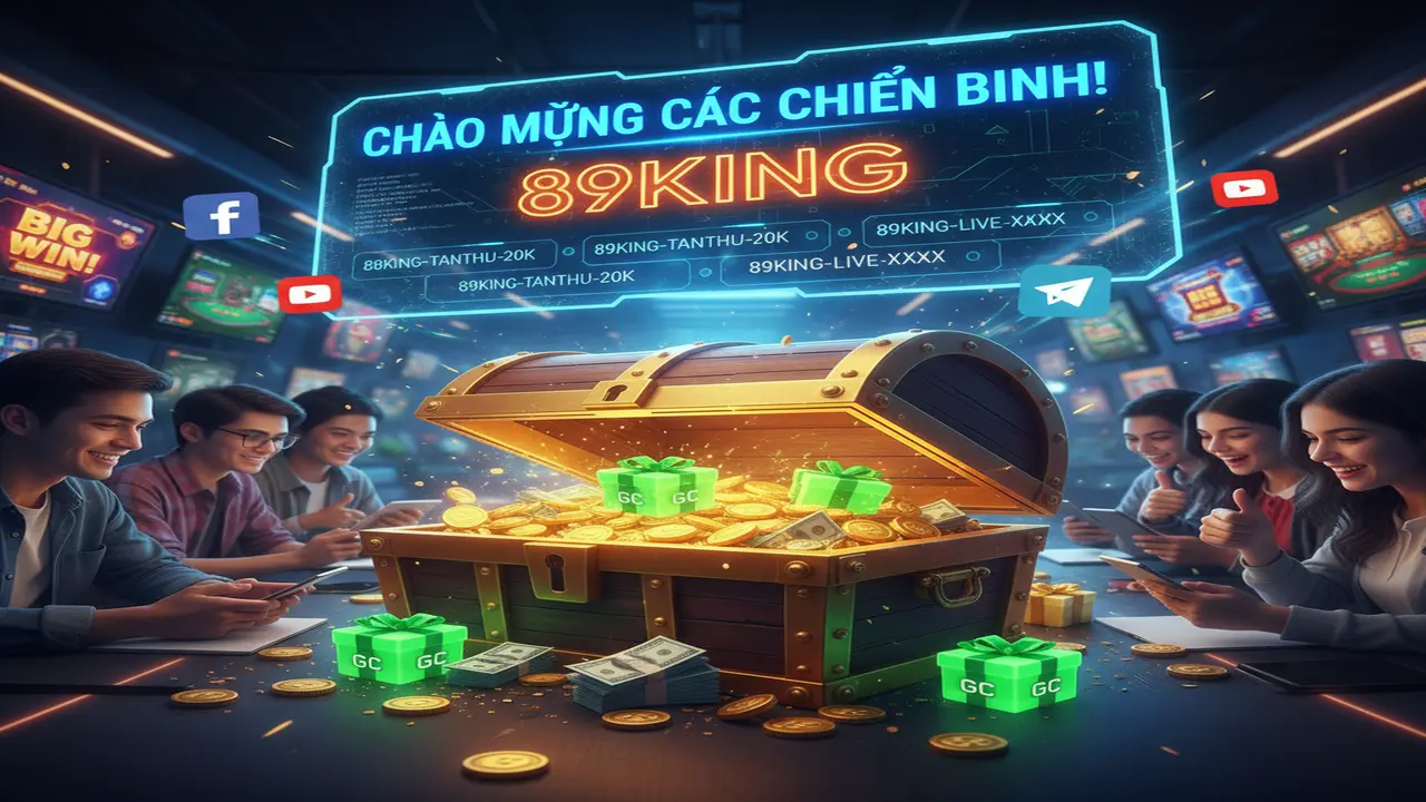 Hướng dẫn săn Giftcode free 89king