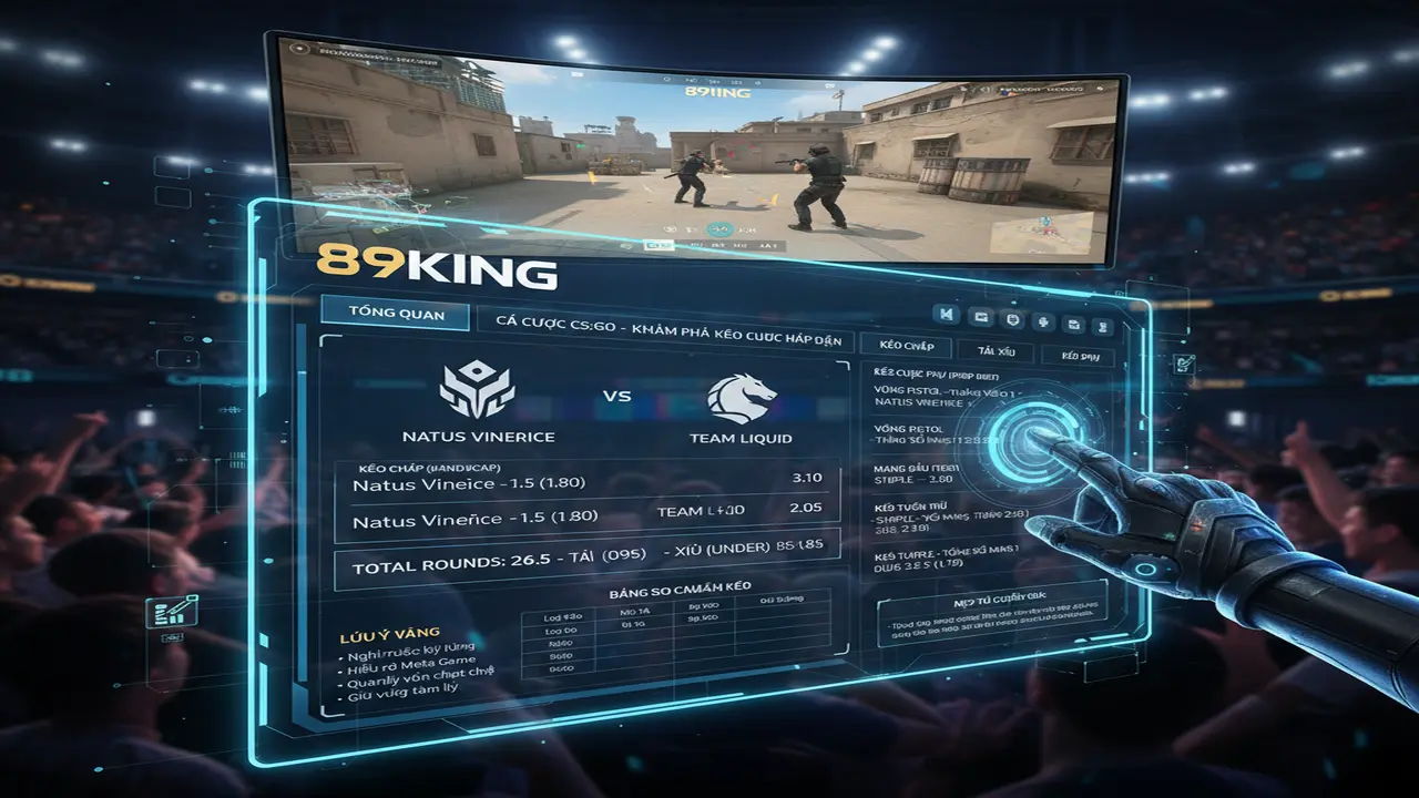 Kèo cược CS:GO phổ biến nhất 89king